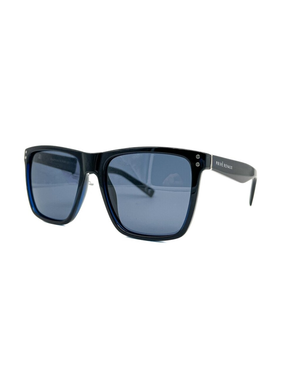 Prive Revaux Neptune PJPM9 Black Square Authentic Sunglasses 55-17-140